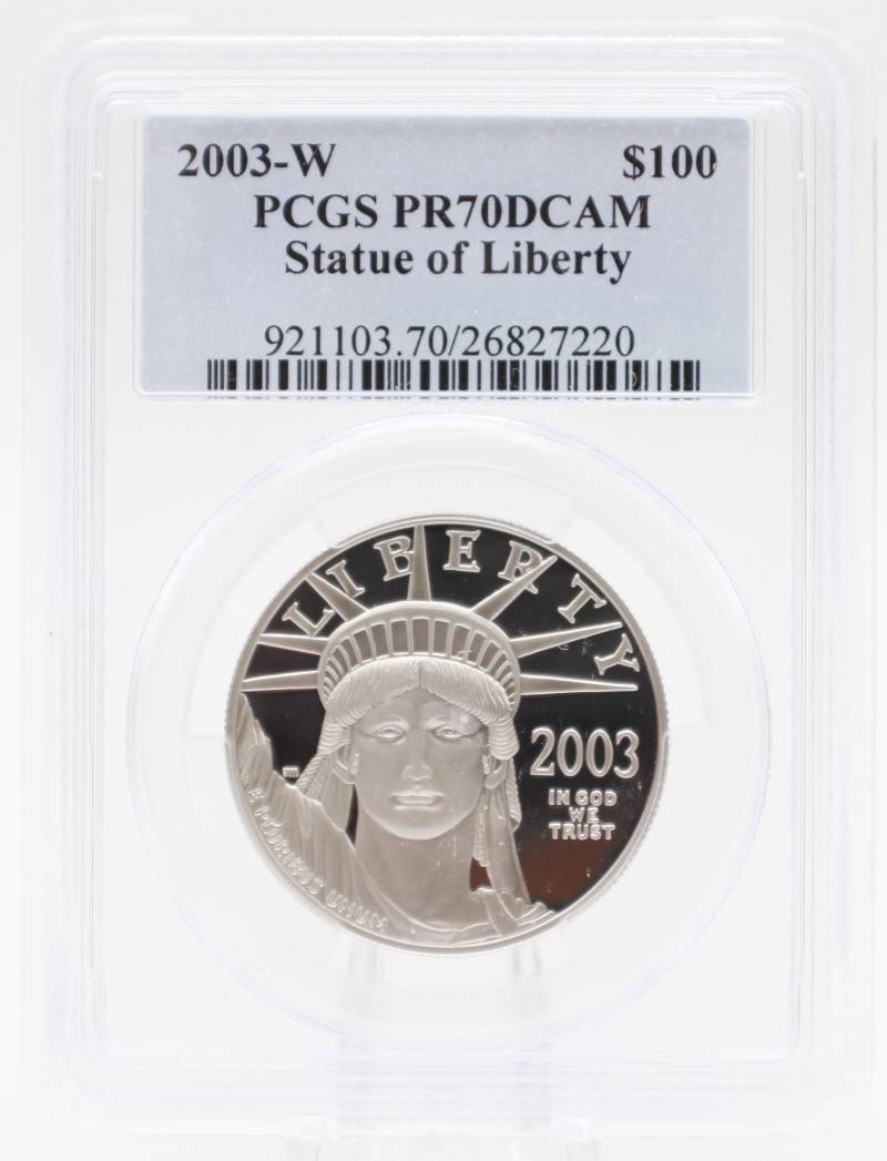 2003-W PCGS PF70 $100 Platinum American Eagle